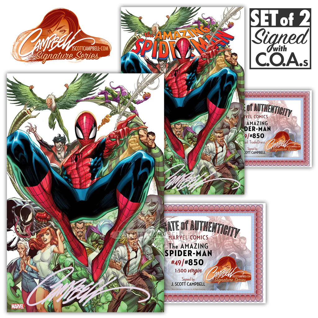 Amazing Spider-Man #49 / #850 J. Scott Campbell INCENTIVE 1:500 (2020) - Image 5