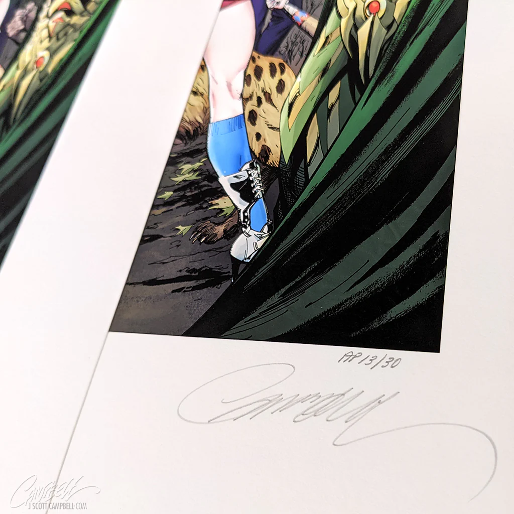 Batman #50 SIDESHOW Fine Art Giclée AP Print (38 x 15) - Image 4