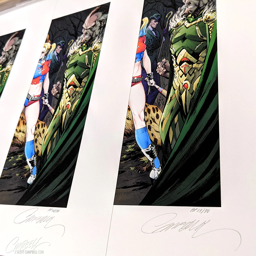 Batman #50 SIDESHOW Fine Art Giclée AP Print (38 x 15) - Image 5