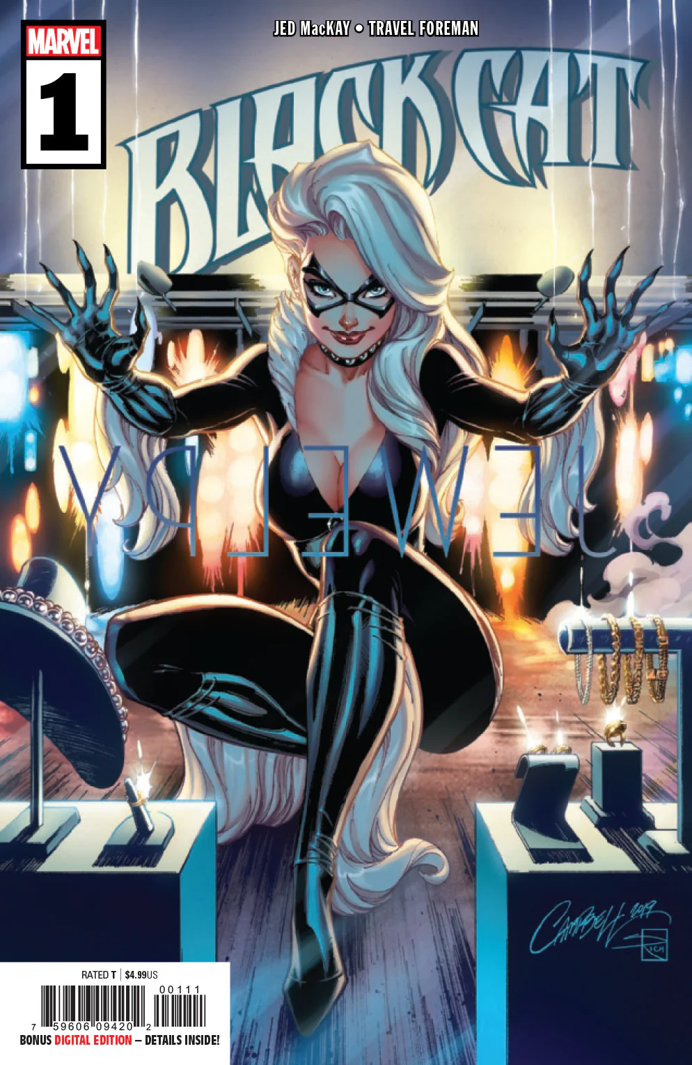 Black Cat #1 JSC INCENTIVE 1:500 Virgin (2019) - Image 2