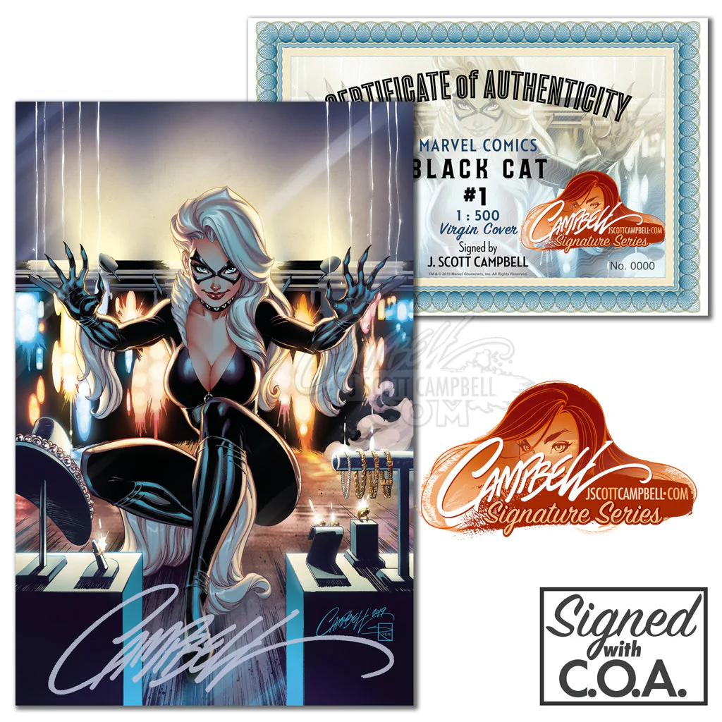 Black Cat #1 JSC INCENTIVE 1:500 Virgin (2019) - Image 3