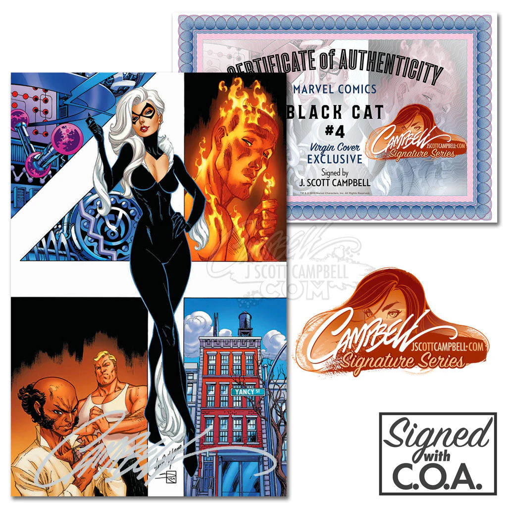 Black Cat #4 [B] J. Scott Campbell EXCLUSIVE Virgin (2019) - Image 3