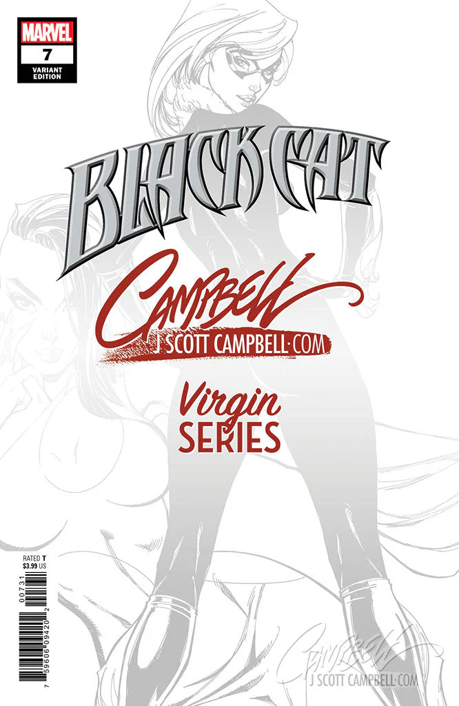 Black Cat #7 [B] J. Scott Campbell EXCLUSIVE virgin (2019) - Image 2