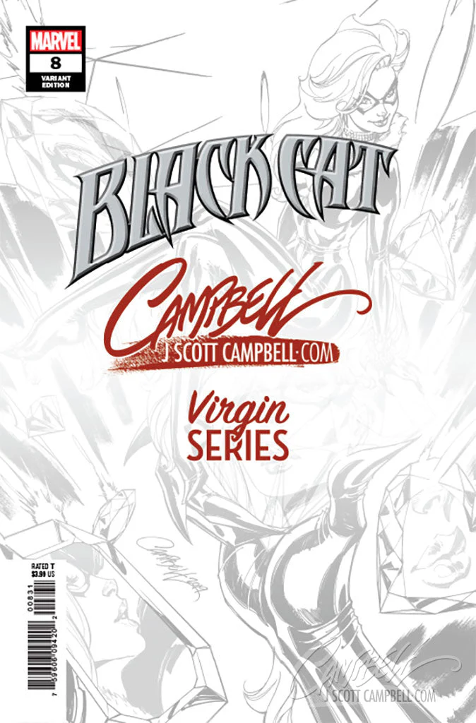 Black Cat #8 [B] J. Scott Campbell EXCLUSIVE virgin (2019) - Image 2