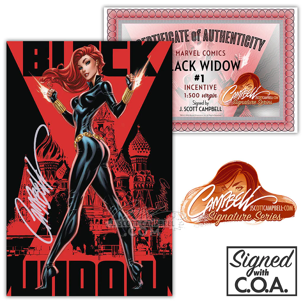 Black Widow #1 [B] J. Scott Campbell INCENTIVE 1:500 [V] (2020) - Image 2