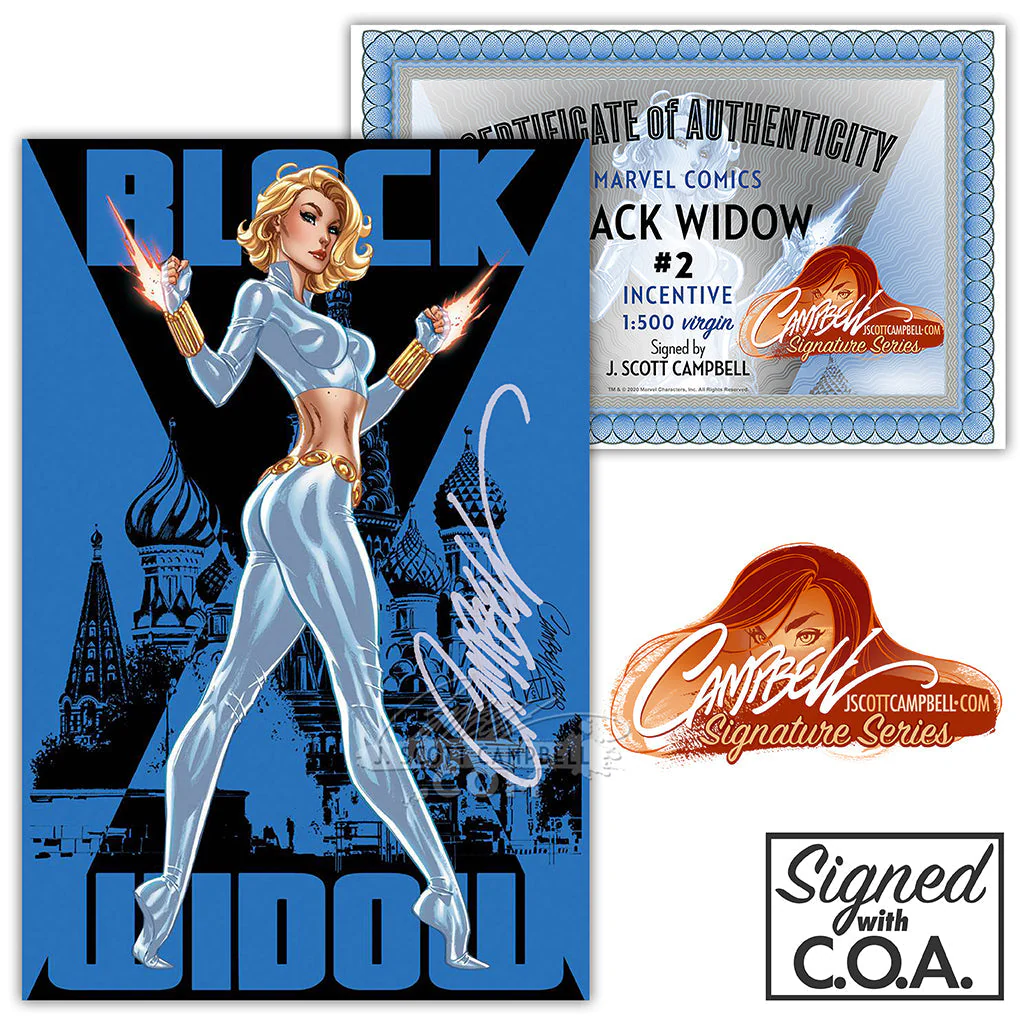 Black Widow #2 [B] J. Scott Campbell INCENTIVE 1:500 [V] (2020) - Image 3