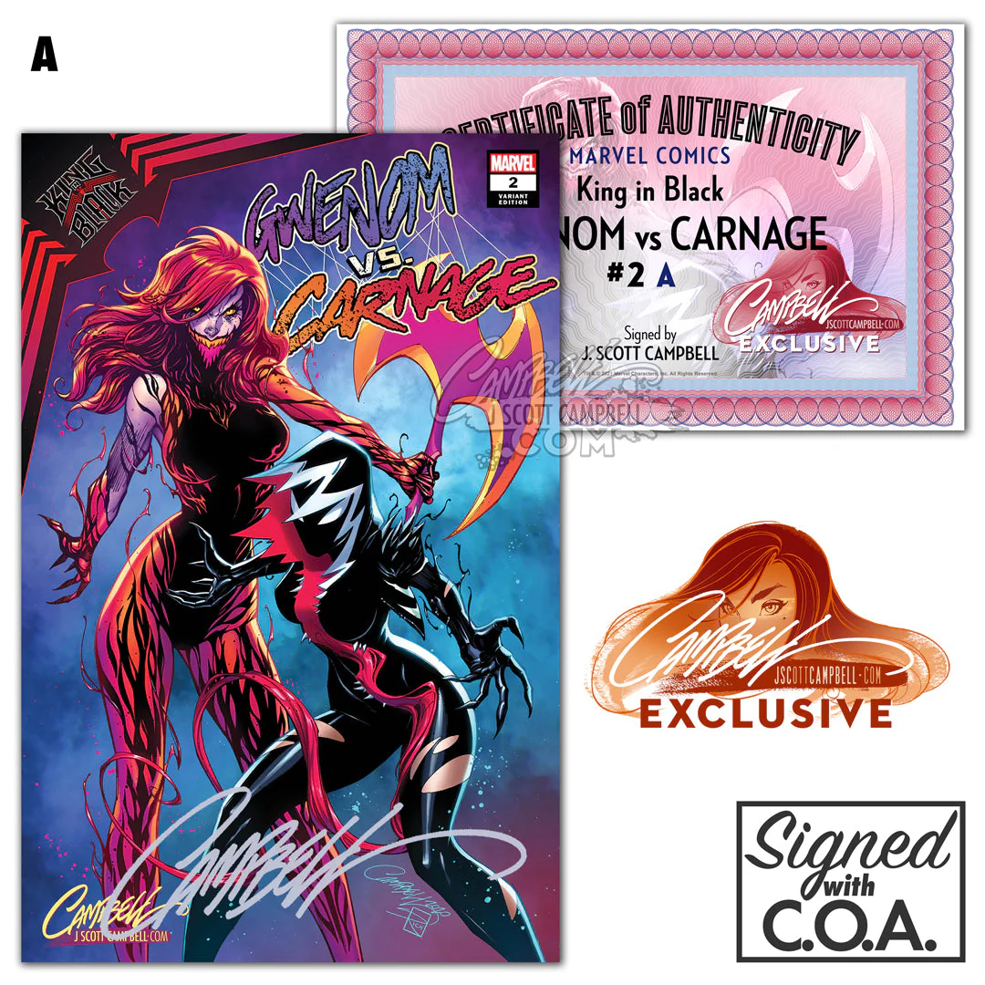 King in Black: Gwenom vs. Carnage #2 JSC EXCLUSIVE Cover A "Venomized" (2021) - Image 3