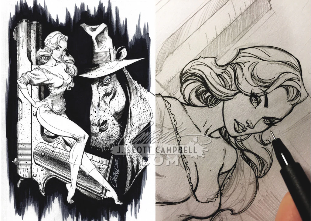 Lineology: The Pen & Ink Line-Art of J. Scott Campbell - Image 3