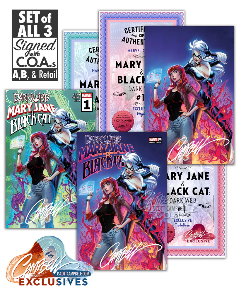 Mary Jane and Black Cat #1 "Dark Web" JSC Artist EXCLUSIVE (2022) - Image 2