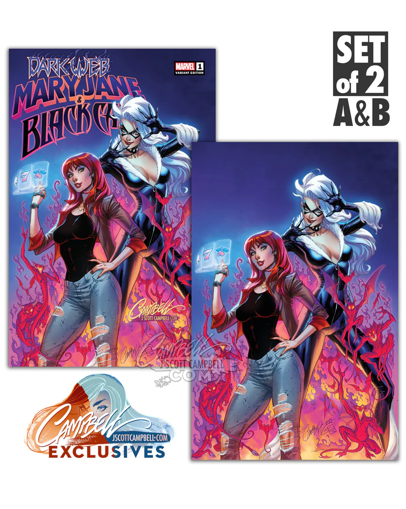 Mary Jane and Black Cat #1 "Dark Web" JSC Artist EXCLUSIVE (2022) - Image 4