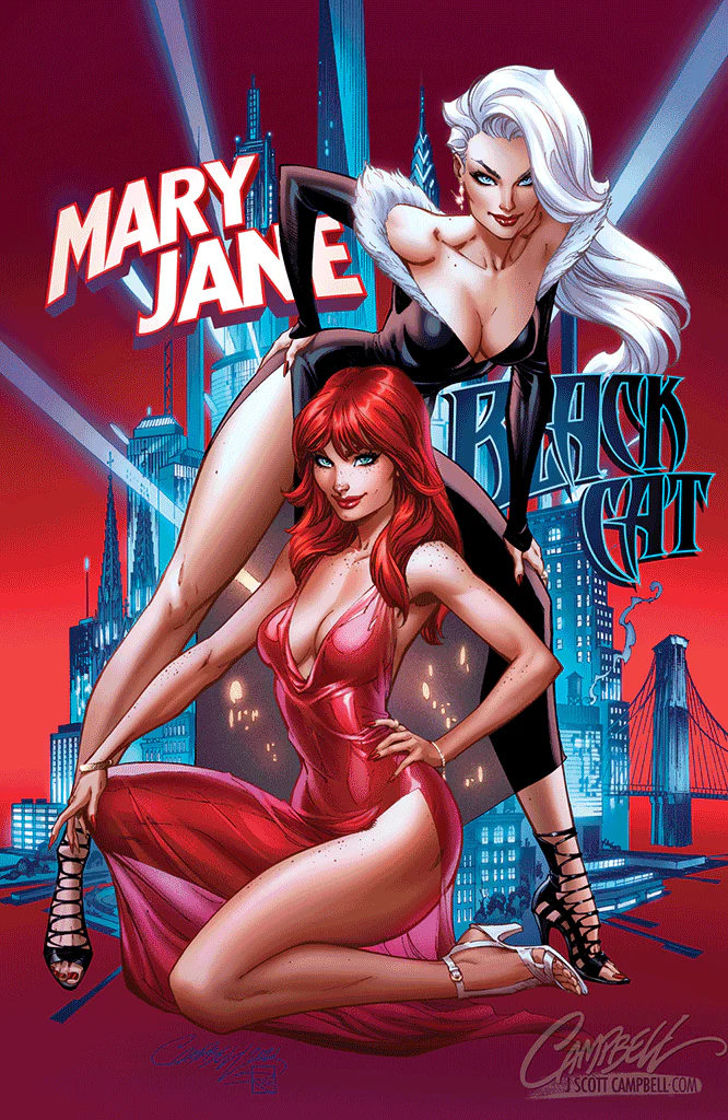 Mary Jane and Black Cat: Beyond #1 [A] JSC Artist EXCLUSIVE "CatCycle" (2022) - Image 2