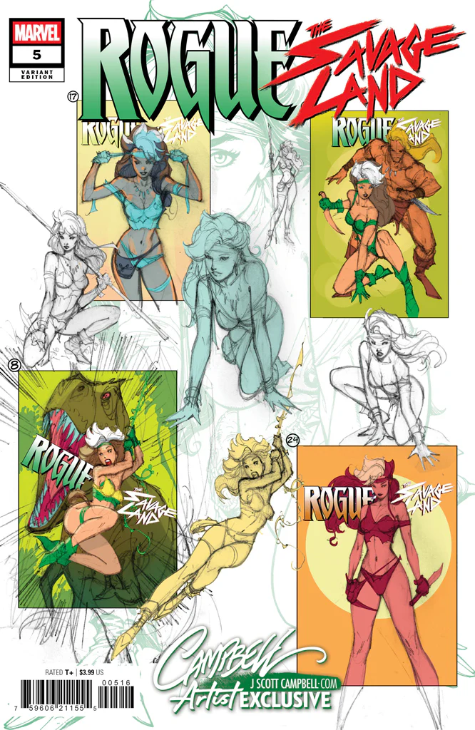 Rogue: The Savage Land #5 JSC [E] Artist EXCLUSIVE "Gaze" (2025) - Image 2