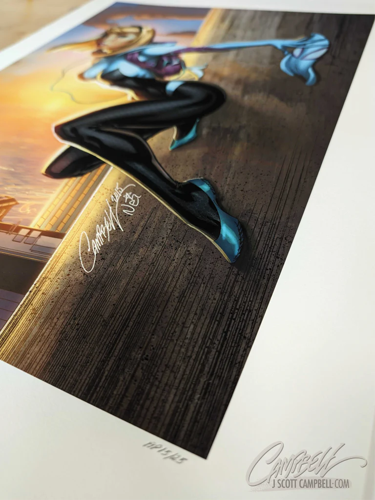 Spider-Gwen #1 SIDESHOW Fine Art Giclée AP Print (18x24) - Image 3
