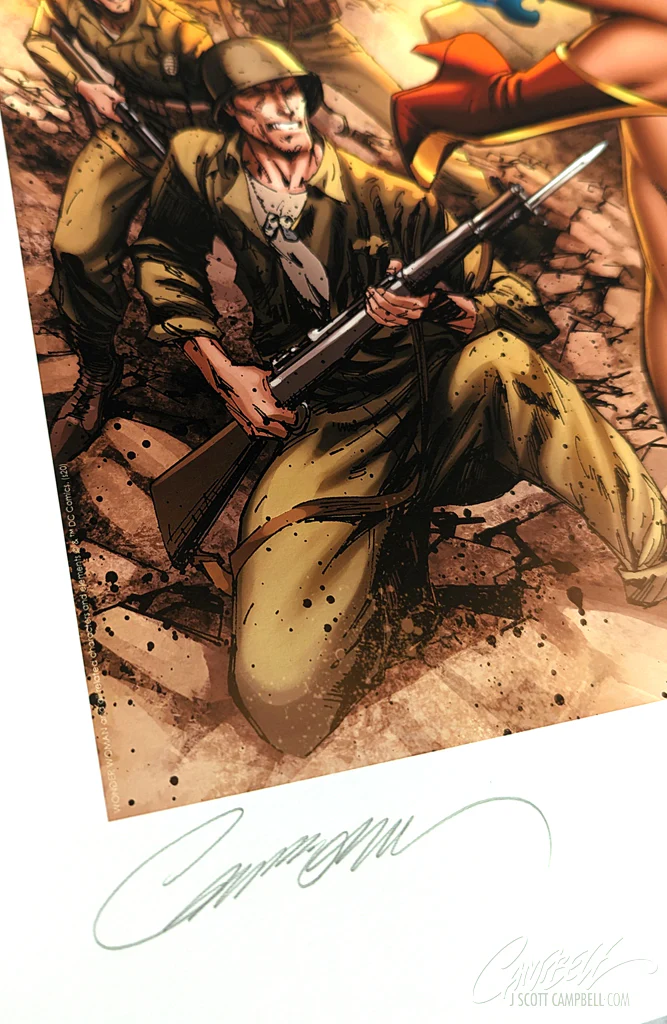 Wonder Woman #750: WWII SIDESHOW Fine Art Giclée AP Print (18 x 24) - Image 3