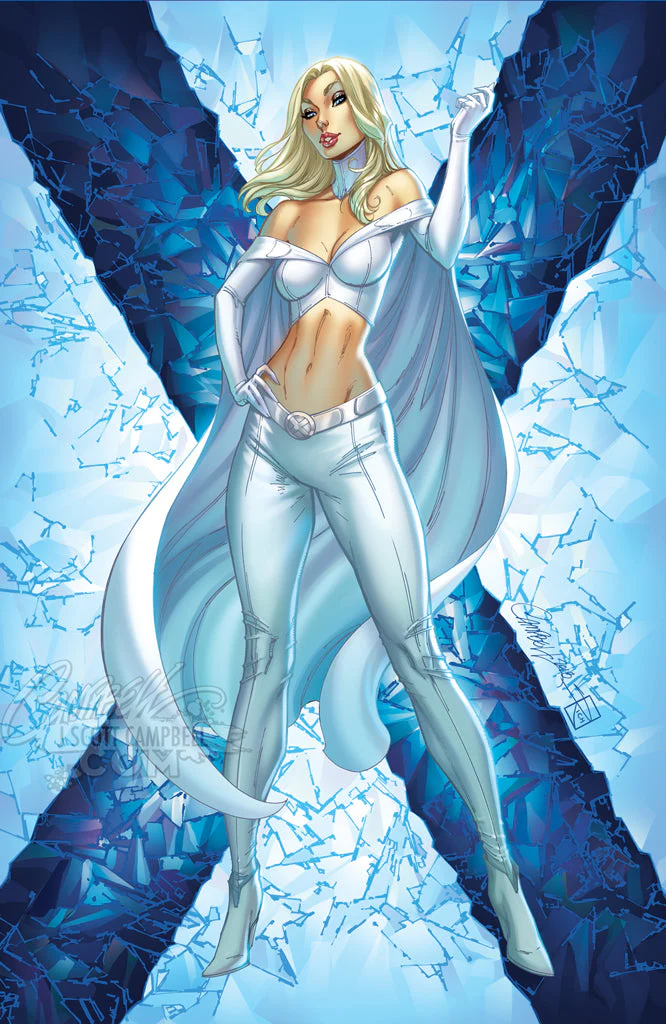 X-Men Black [E] Emma Frost #1 J. Scott Campbell Trade Dress (2018) - Image 2