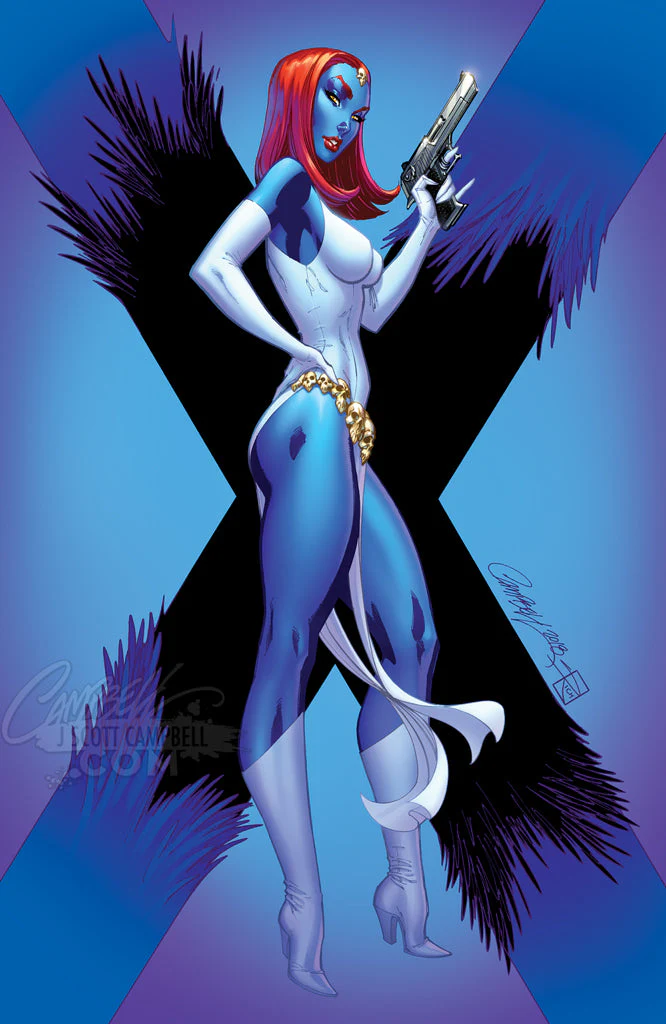X-Men Black [C] Mystique #1 J. Scott Campbell Trade Dress (2018) - Image 2